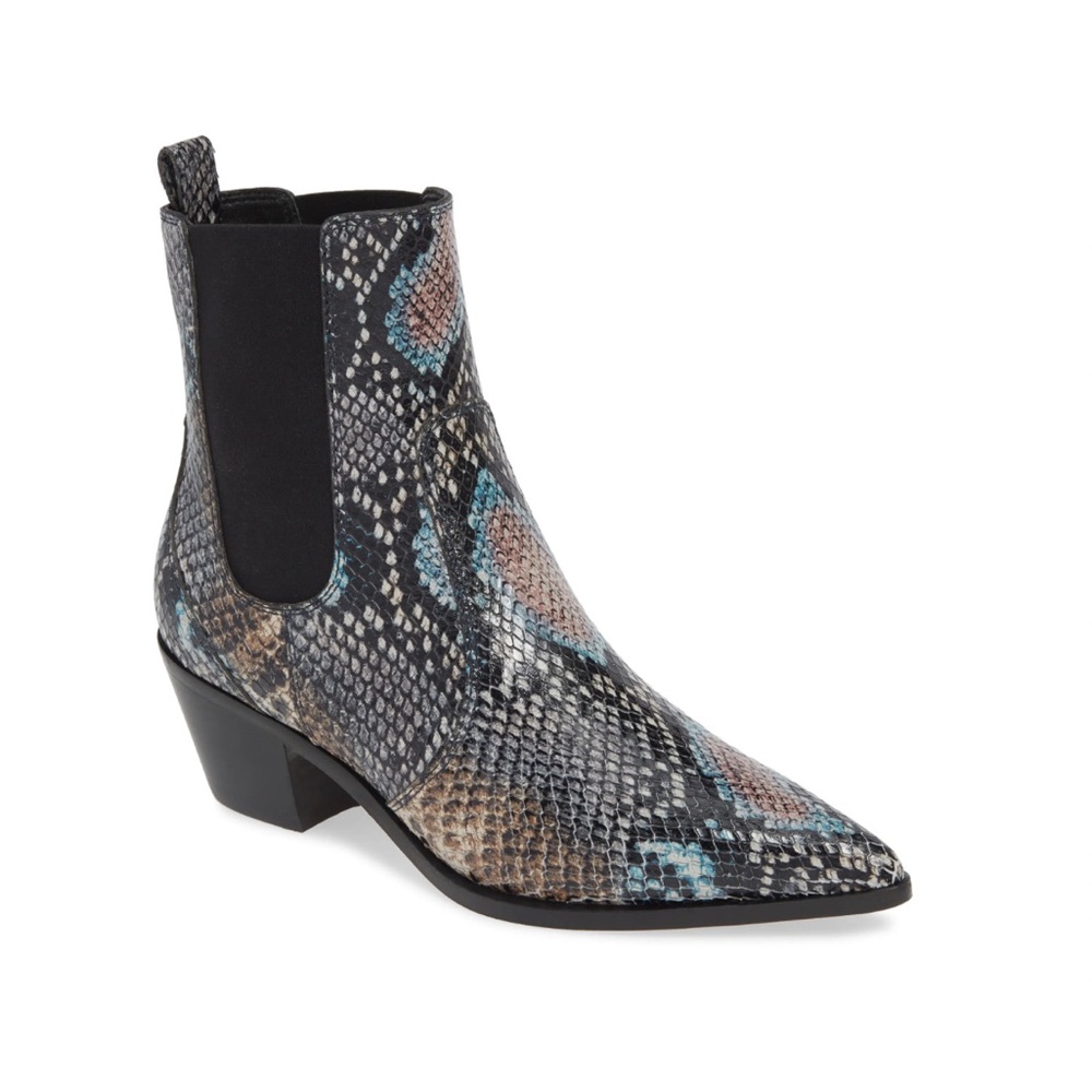 PAIGE WILLA Chelsea bootie - MULTI SNAKE PRINT
